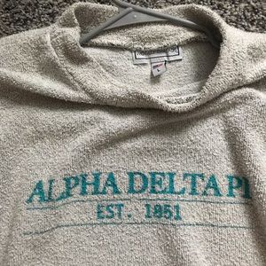 Alpha Delta Pi ADPI wooly threads large pullover